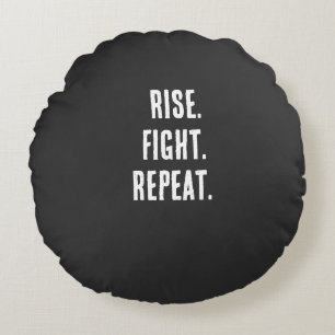 Boxing Motivational Shirt Round Pillow