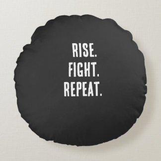 Boxing Motivational Shirt Round Pillow