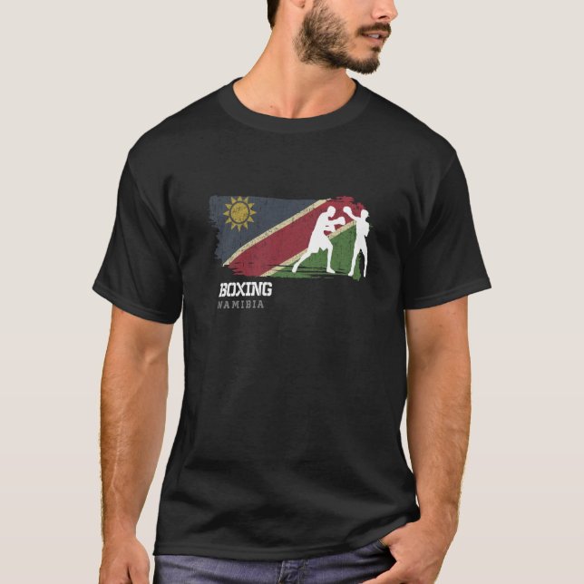 Boxing Namibia Combat Sports Fighter Boxing  1 T-Shirt (Front)
