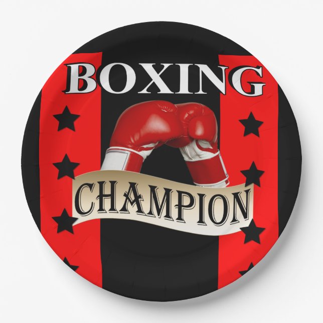 BOXING   PAPER PLATES (Front)