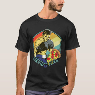 Boxing Pizza Bout Knockdown Italian Pasta Foodie S T-Shirt