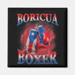 Boxing Puerto Rico Boricua Boxer Puerto Rican  Magnet