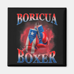 Boxing Puerto Rico Boricua Boxer Puerto Rican Magnet