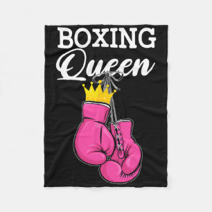 Boxing Queen Boxing Player Sport Lover Boxer Fleece Blanket