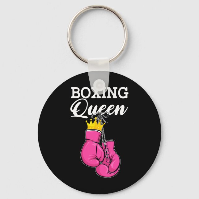 Boxing Queen Boxing Player Sport Lover Boxer  Keychain (Front)
