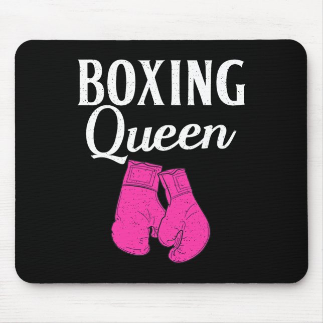 Boxing Queen Sport Fighting Boxer  Mouse Pad (Front)