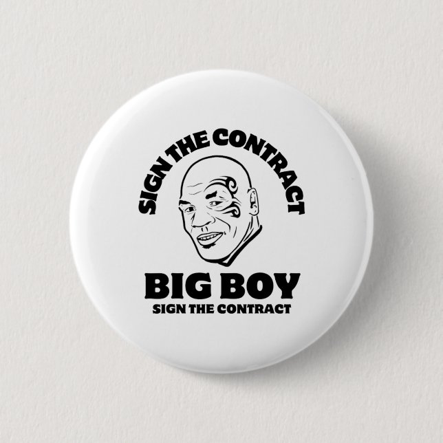 Boxing Quote  Button (Front)