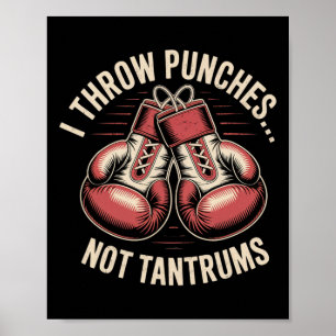Boxing Quote Meme Strong Punches Zero Drama Punch Poster