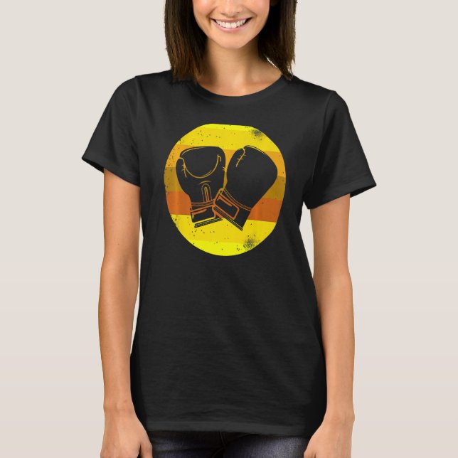Boxing Retro All Day Bae  Women Boxing Sports Love T-Shirt (Front)