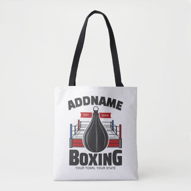 Boxing Ring ADD NAME Boxer Gym Speed Bag (Front)