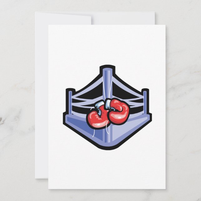 Boxing Ring Invitation (Front)