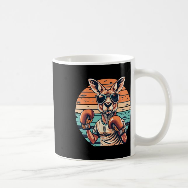 Boxing Roger Australian Kangaroo Boxing Boxer Kang Coffee Mug (Right)