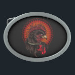 Boxing Rooster Belt Buckle<br><div class="desc">Original vector art of a boxing rooster.</div>