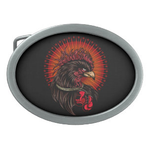 Boxing Rooster Belt Buckle