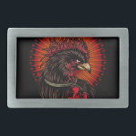 Boxing Rooster Belt Buckle<br><div class="desc">Original vector art of a boxing rooster.</div>