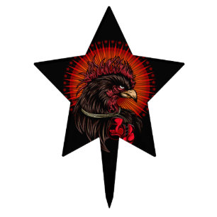 Boxing Rooster Cake Topper