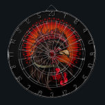 Boxing Rooster Dart Board<br><div class="desc">Original vector art of a boxing rooster.</div>