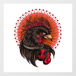 Boxing Rooster Floor Decals