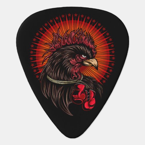 Boxing Rooster Guitar Pick