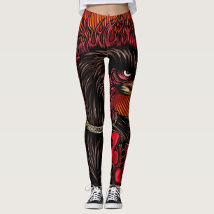 Boxing Rooster Leggings