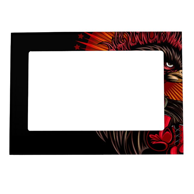 Boxing Rooster Magnetic Frame (Front)