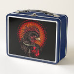 Boxing Rooster Metal Lunch Box