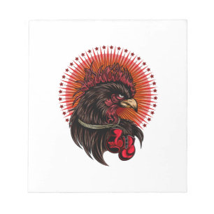 Boxing Rooster Notepad