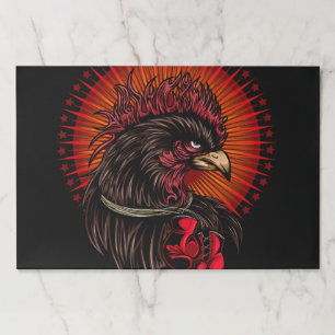 Boxing Rooster Paper Pad