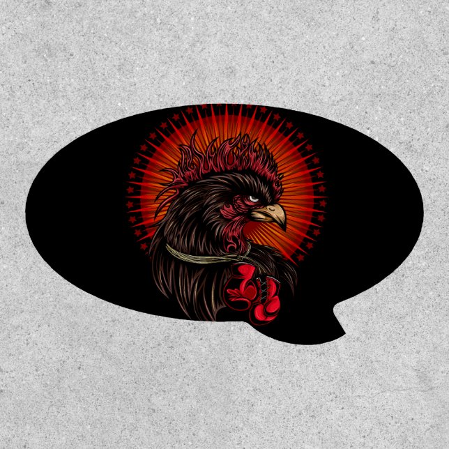 Boxing Rooster Patch (Front)