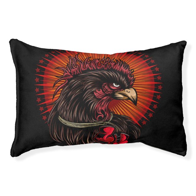 Boxing Rooster Pet Bed (Front)