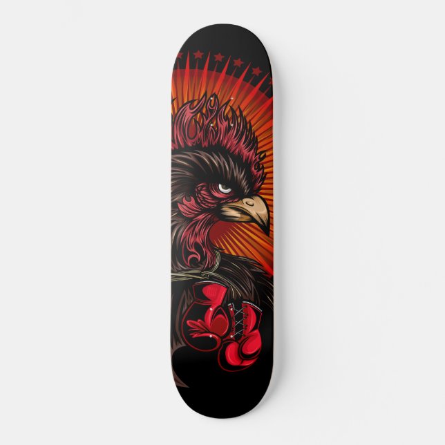 Boxing Rooster Skateboard (Front)