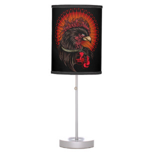 Boxing Rooster Table Lamp