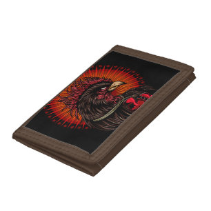Boxing Rooster Trifold Wallet