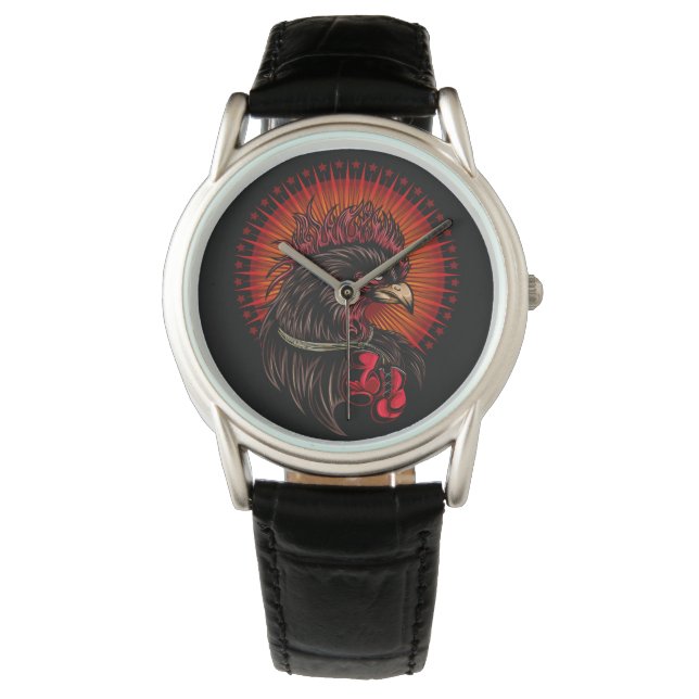 Boxing Rooster Watch (Front)