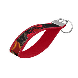 Boxing Rooster Wrist Keychain