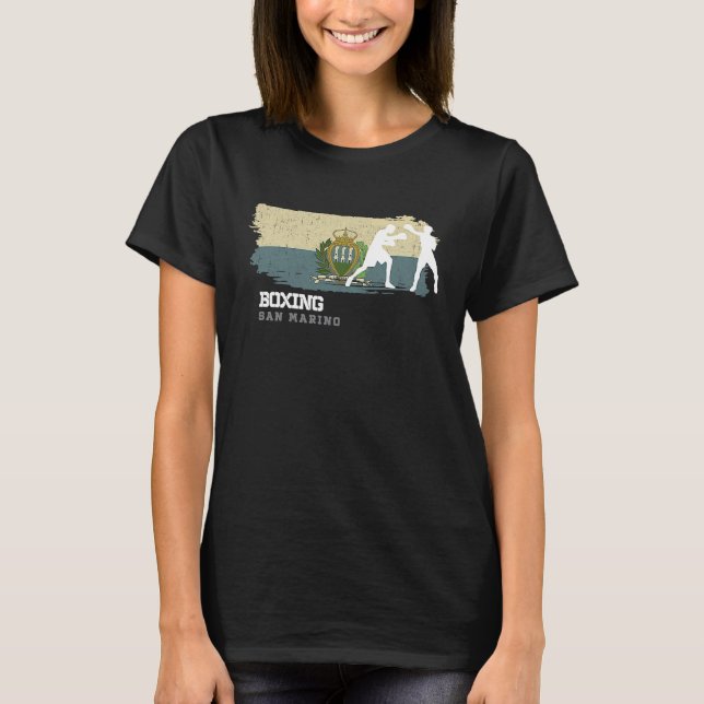 Boxing San Marino Combat Sports Fighter Boxing T-Shirt (Front)