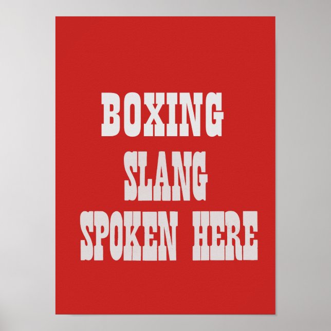 Boxing slang posters (Front)