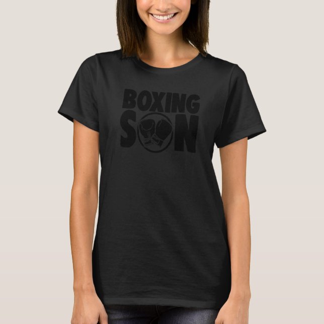 Boxing Son  Women Boxing Sports Love T-Shirt (Front)