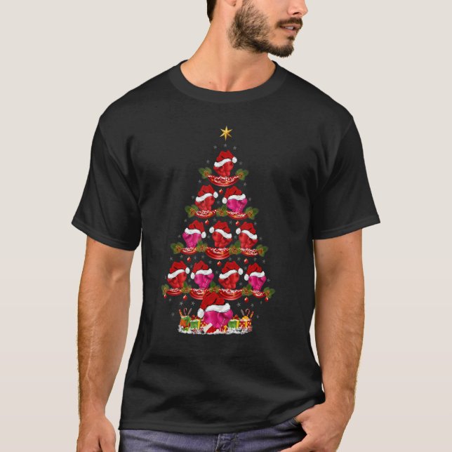 Boxing Sports   Xmas Holiday Santa Boxing Christma T-Shirt (Front)