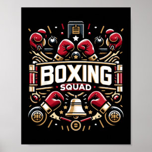 Boxing Squad Boxing Gear For Boxers Poster