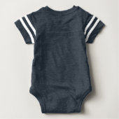 Boxing Star Design Baby One-Piece Bodysuit (Back)