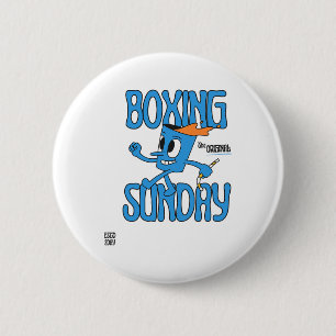 Boxing Sunday Knockout Punch Heavyweight Champion Button