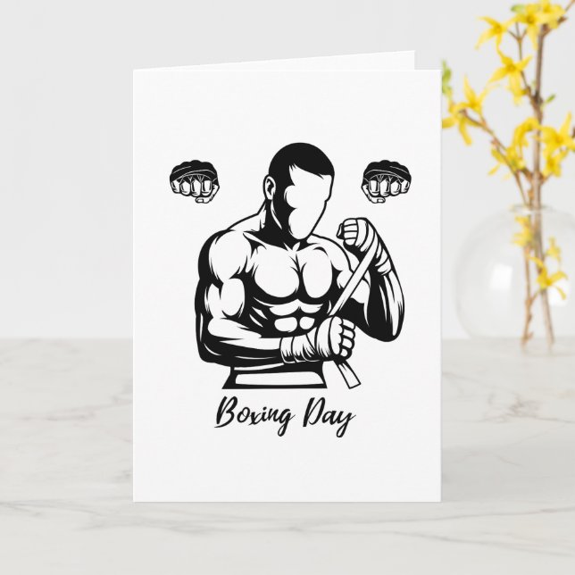boxing T-Shirt Card (Yellow Flower)
