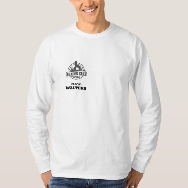 Boxing Team Shirt with Name and Your Logo (Front)