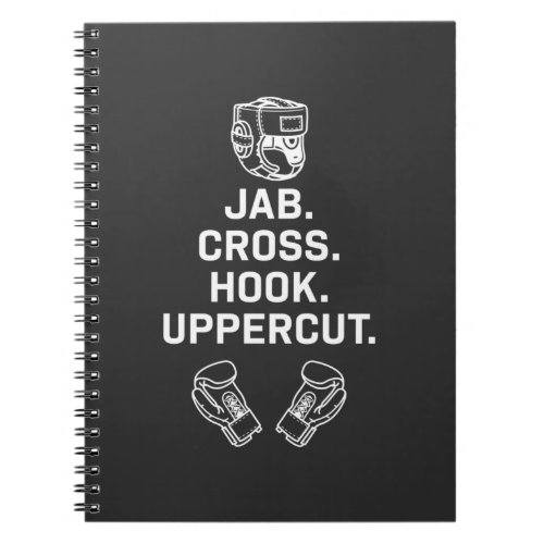Boxing Technique Jab hook uppercut Box Training Notebook