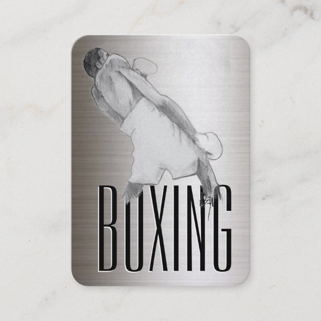 Boxing Template Business card  (Front)