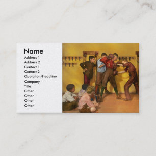 Boxing - The Manly art of self-defense 1908 Business Card