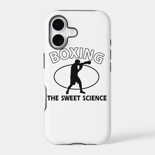 Boxing the sweet science iphone case (Back)