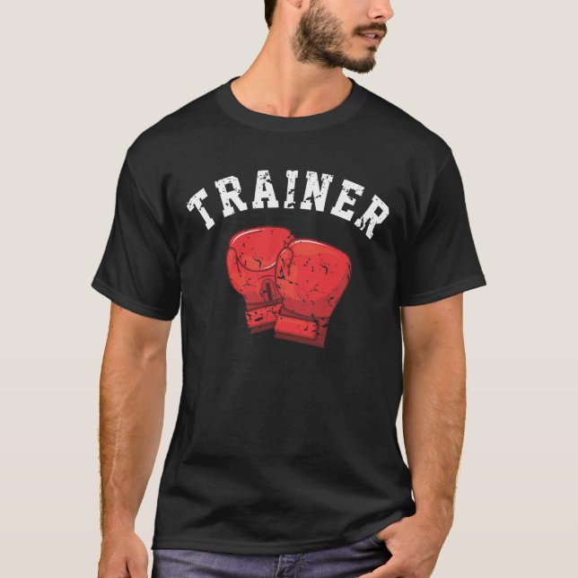 Boxing Trainer Boxer Personal Coach Box Training T-Shirt (Front)
