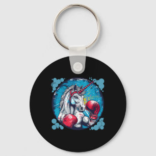 Boxing Unicorn With Boxing Gloves Kickboxing Cute  Keychain